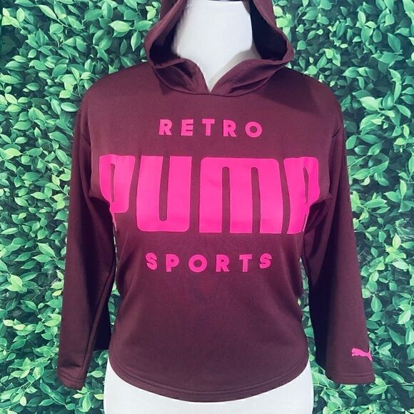 Puma girl sweatshirt pullover hoodie XL - Picture 1 of 15